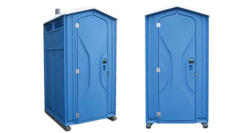 Long-term porta potty units on site in Chino Hills, California
